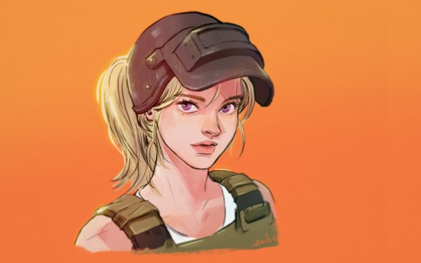 ПУБГ арт девушка