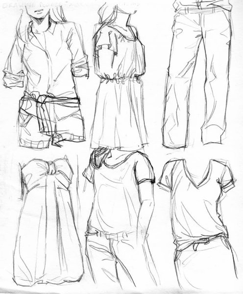 Скетчи нарядов