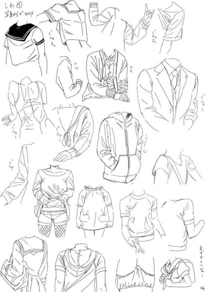 Мужская одежда туториал для рисования