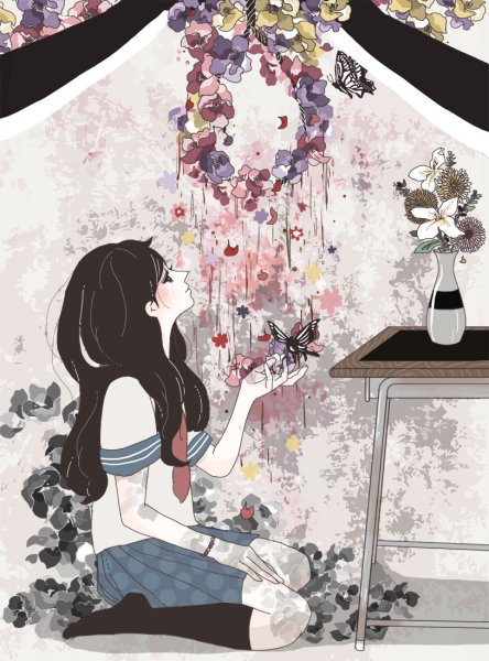 Аниме девушка интроверт