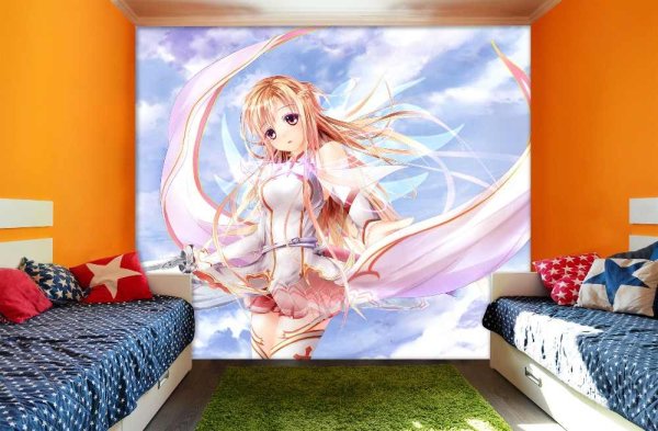 Роспись стен аниме