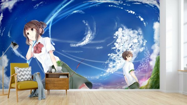 Роспись стен аниме