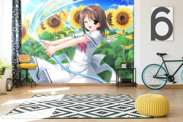 Трафарет аниме на стену