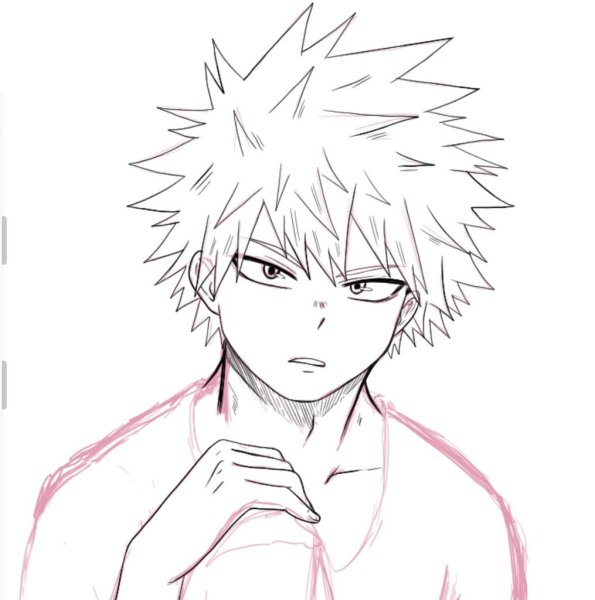 Бакуго Кацуки для срисовки