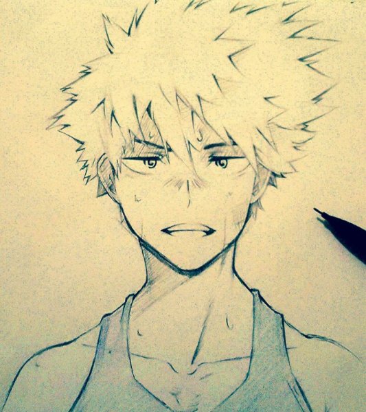 Рисунки Бакуго Кацуки