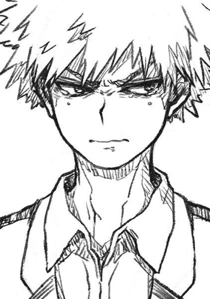 Срисовать аниме моя геройская Академия