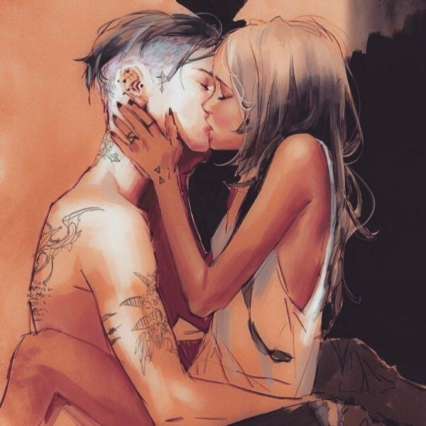 Поцелуй арт