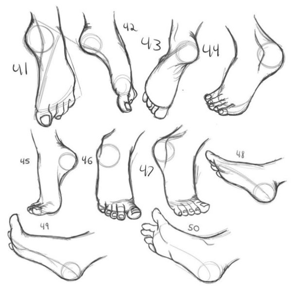 Референсы ступней