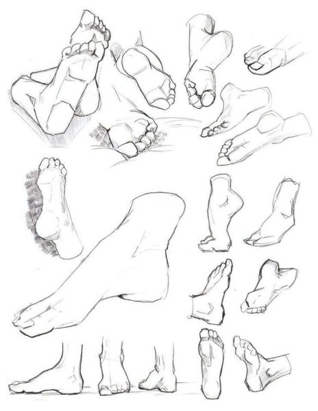 Стопы в разных ракурсах