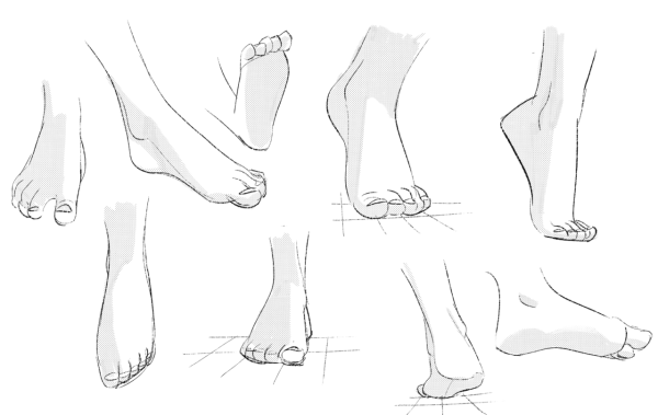 Аниме ноги референс