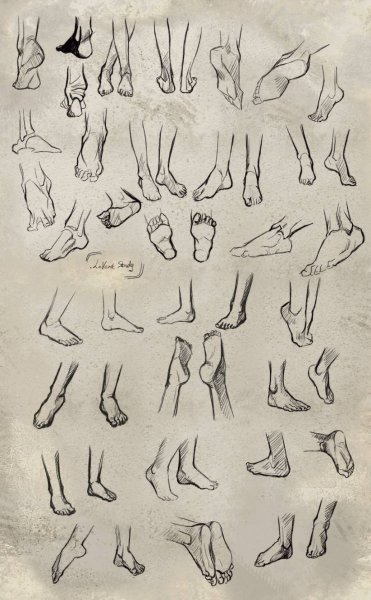 Рисовка ног