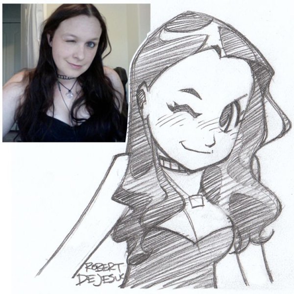 Аниме лицо карандашом