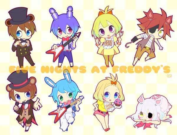 ФНАФ аниме Чиби Фредди