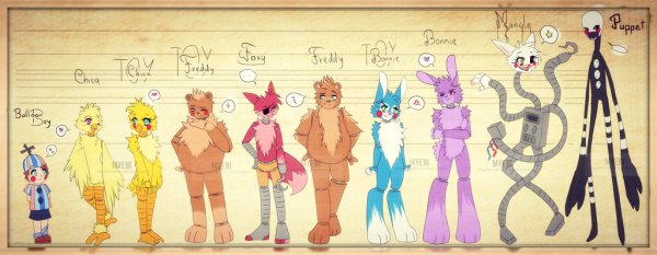 ФНАФ рисунки в полный рост