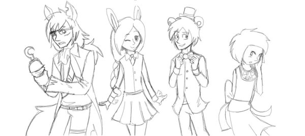 Раскраска АНИМАТРОНИКИ аниме