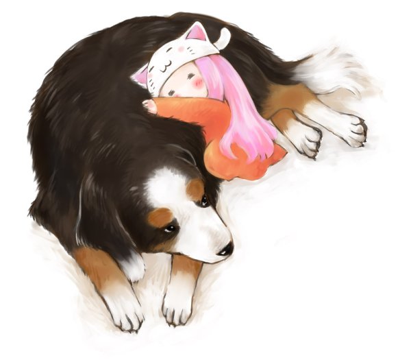 Девочка собака аниме