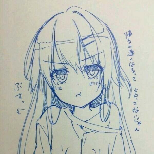 Аниме скетч легкий