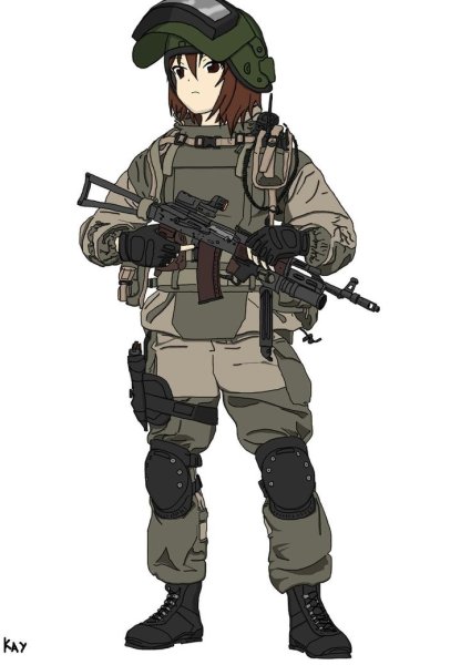 Аниме персонажи военные
