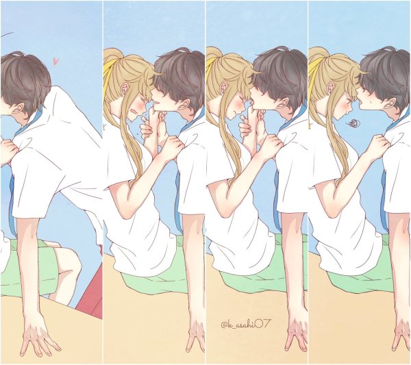 Милые аниме комиксы про парочки