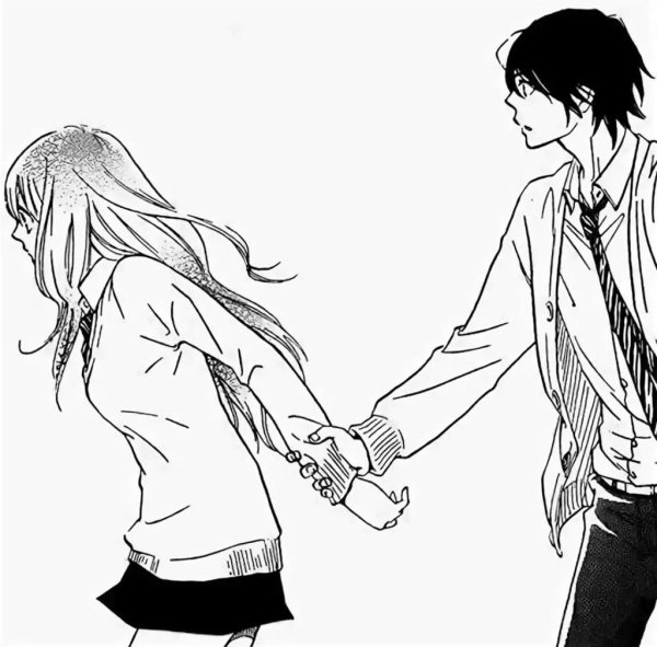 Аниме пара ругается