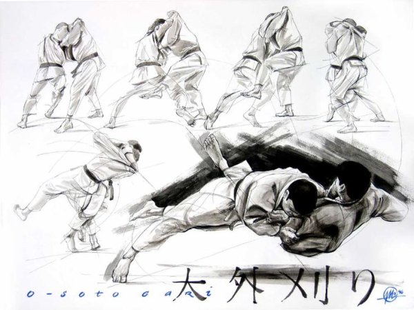Джиу джитсу рисунок