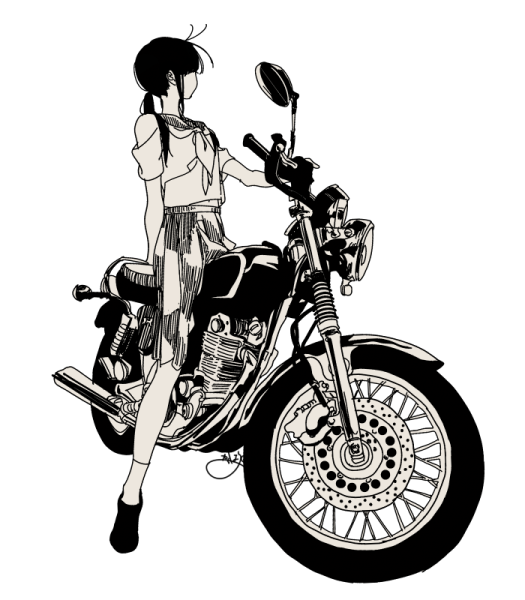 Мотоциклы рисунки в стиле арт