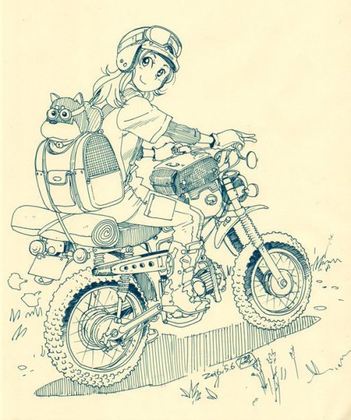 Рисовать мотоцикл