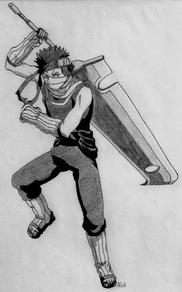 Забуза Момочи карандашом