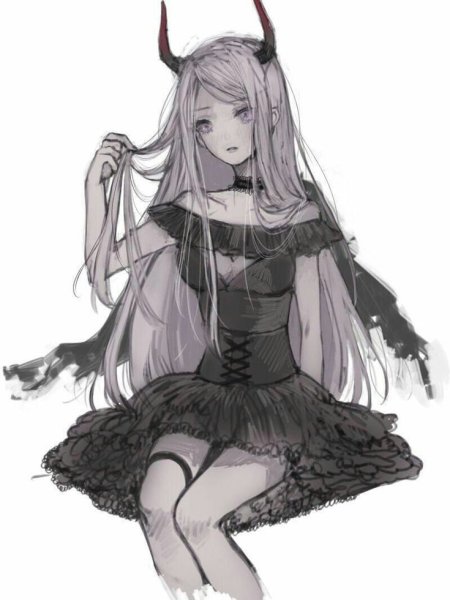 Аниме девушка дьявол