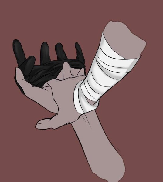 Перебинтованные руки Эстетика