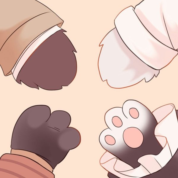 Кошачьи анимешные лапки