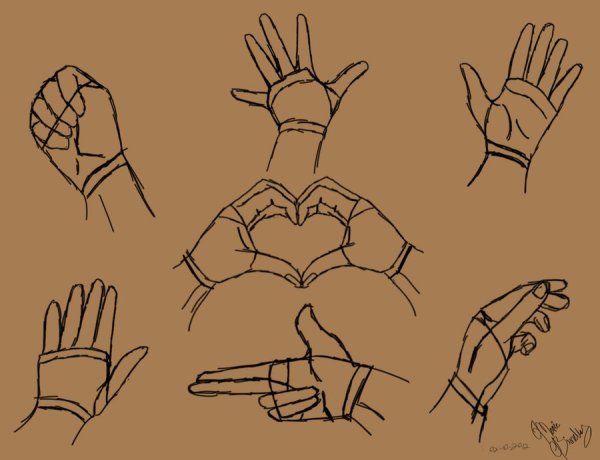 Референс кистей рук для новичка