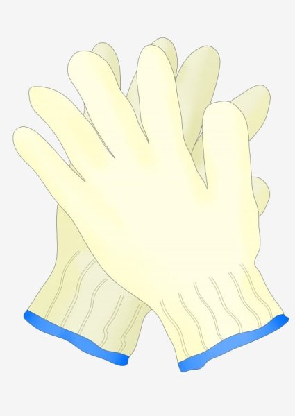 Белые перчатки мультяшные