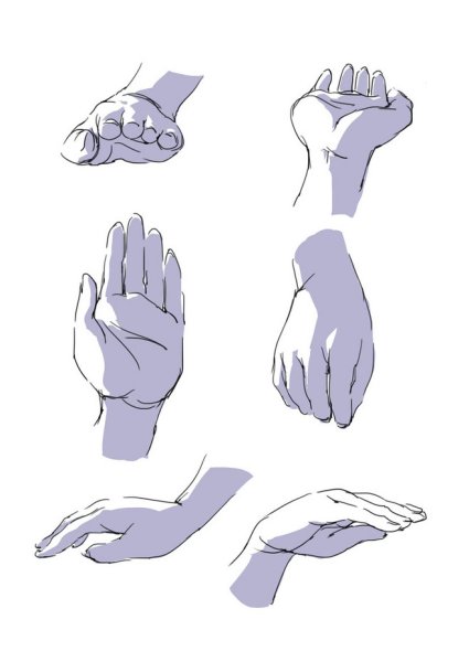 Референсы рук с пластырями