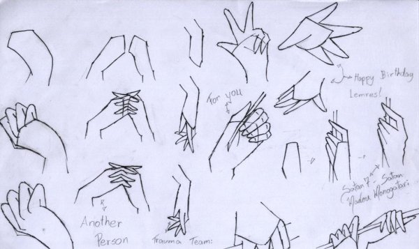 Диснеевский стиль рисования рук