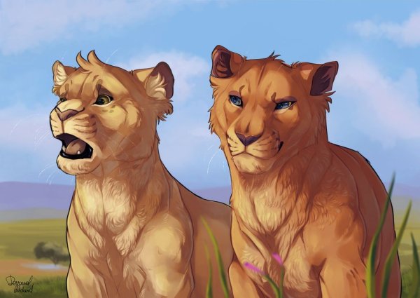 Король Лев львицы арт