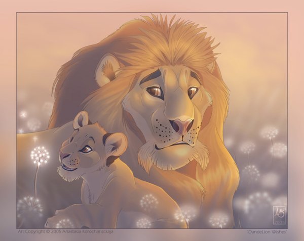 Король Лев аниме львицы и львята