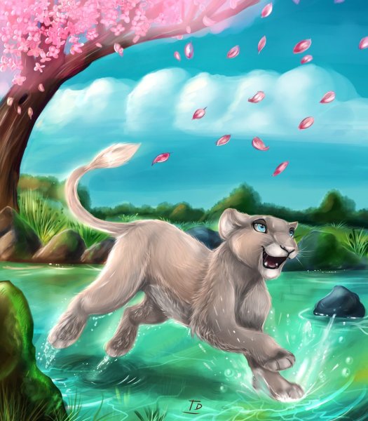 Король Лев белая львица и Лев