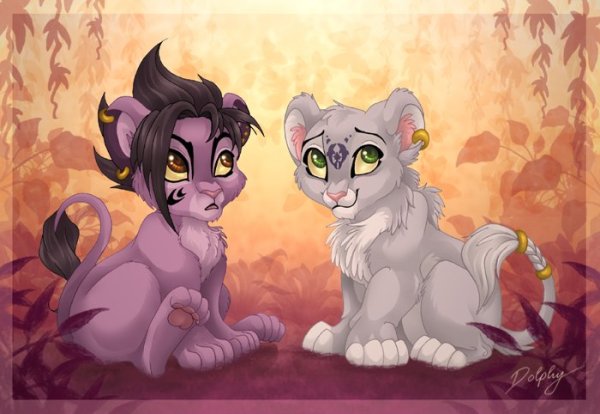 Король Лев аниме львята