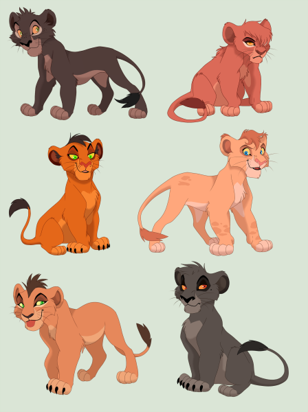 Король Лев адопты львята