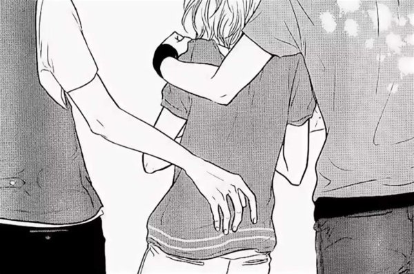 Аниме парень и девушка Манга