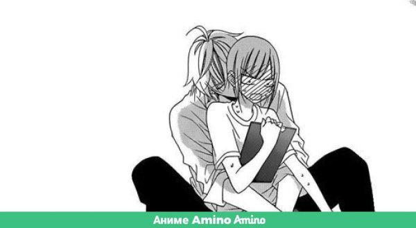 Аниме парень и девушка чб