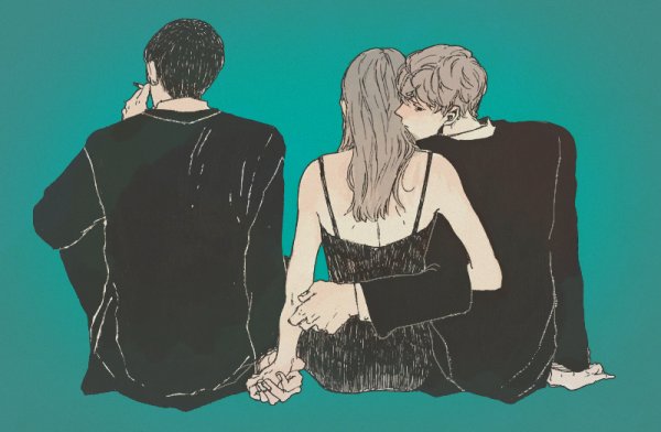 Третий лишний арт аниме