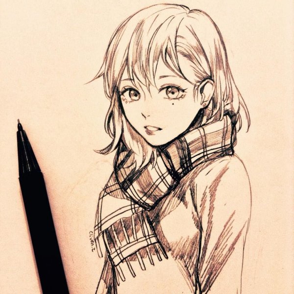Аниме скетчи мангак