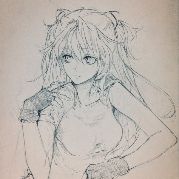 Аниме рисунки карандашом