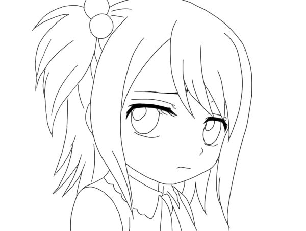 Аниме для раскрашивания простые