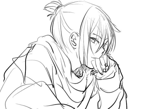 Аниме раскраска парни