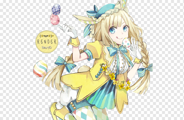 Аниме поздравление с Пасхой