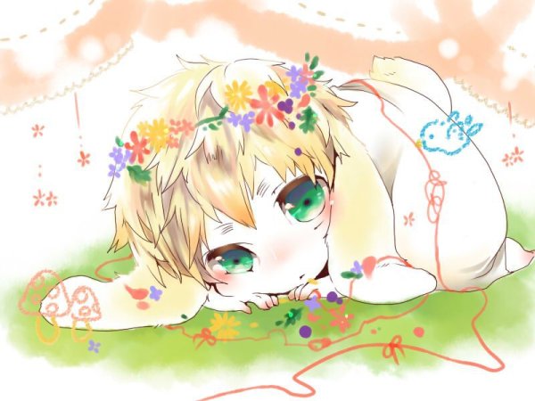 Рисунок на Пасху аниме