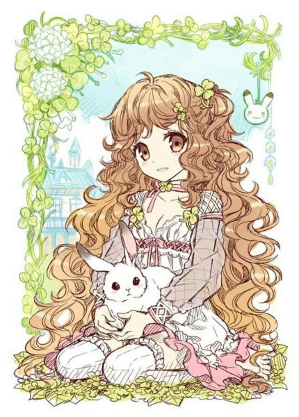 Аниме картинки с Пасхой